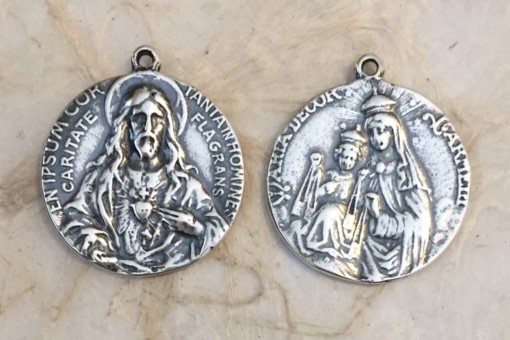 537 - Medal, Scapular/Sacred Heart, 1890